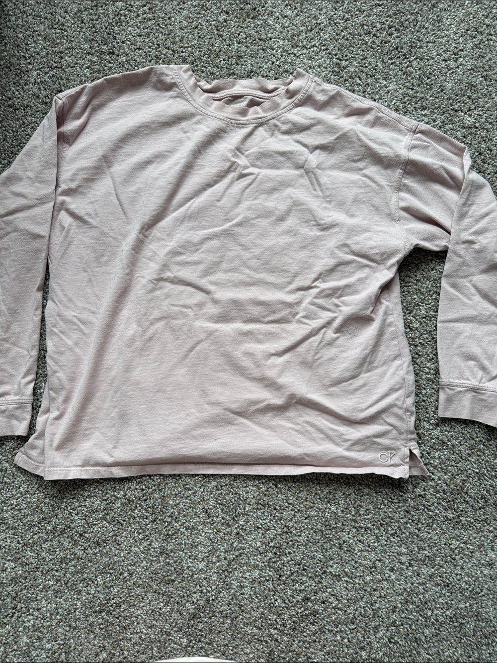 Calvin Klein Dusty Rose Performance Crew Tee